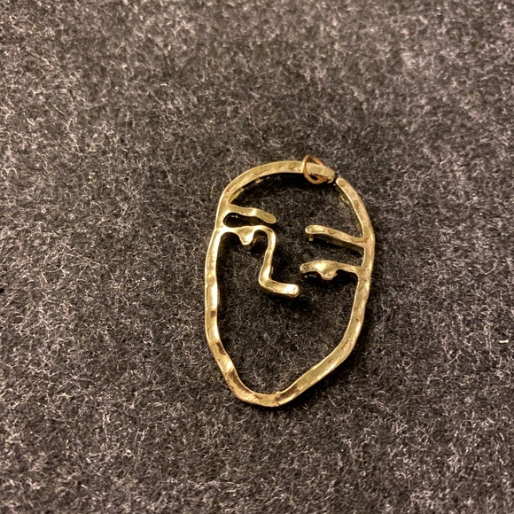 Abstract face necklace - Picture 2 of 8